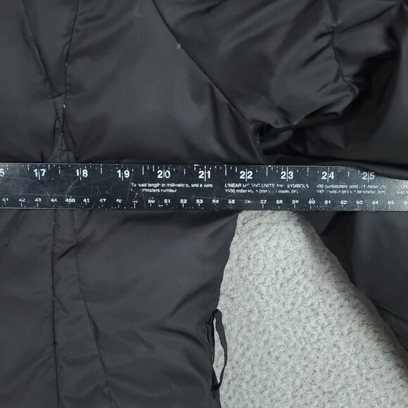 Marc New York Jacket Womens Xl Black Down Puffer Parka Hooded Faux Fur - Picture 9 of 13